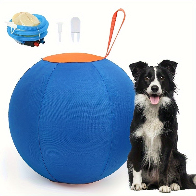 Inflatable Pet Toy Balls, 21.7-inch Dog Balls, Golden Retriever Anti-biting Balls, Soothing Boredom, Teasing Pet Training Balls, Dog Polo Pet Toys, Cattle And Dogs Herdsman Balls, Australian Shepherd Herdsman Balls (m Yards 2
