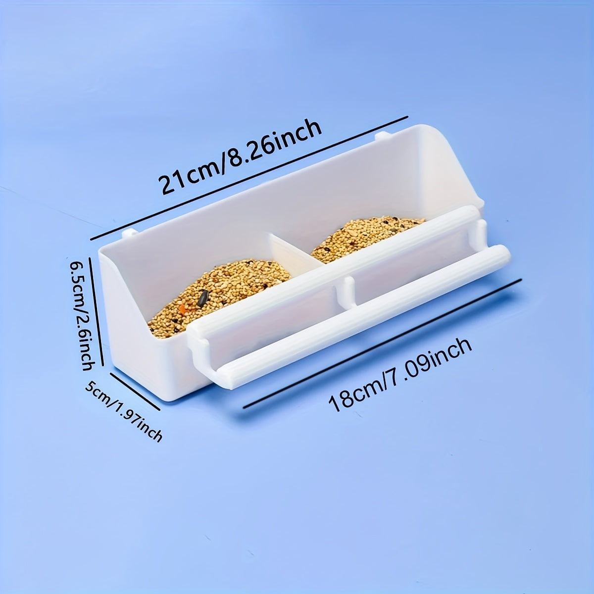 Durable ABS Parrot Feeder - Hanging Food & Water Bowl for Birds, Quail, and Parakeets - Cage-Mounted Pet Feeding Cup