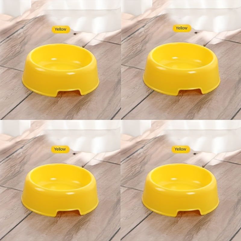 Stackable Plastic Cat and Small Dog Bowls - Pet Feeding/Water Bowls for Cats and Chihuahuas - Classic American Style Pet Food Dish - Set of Multiple Basic Animal Feeders