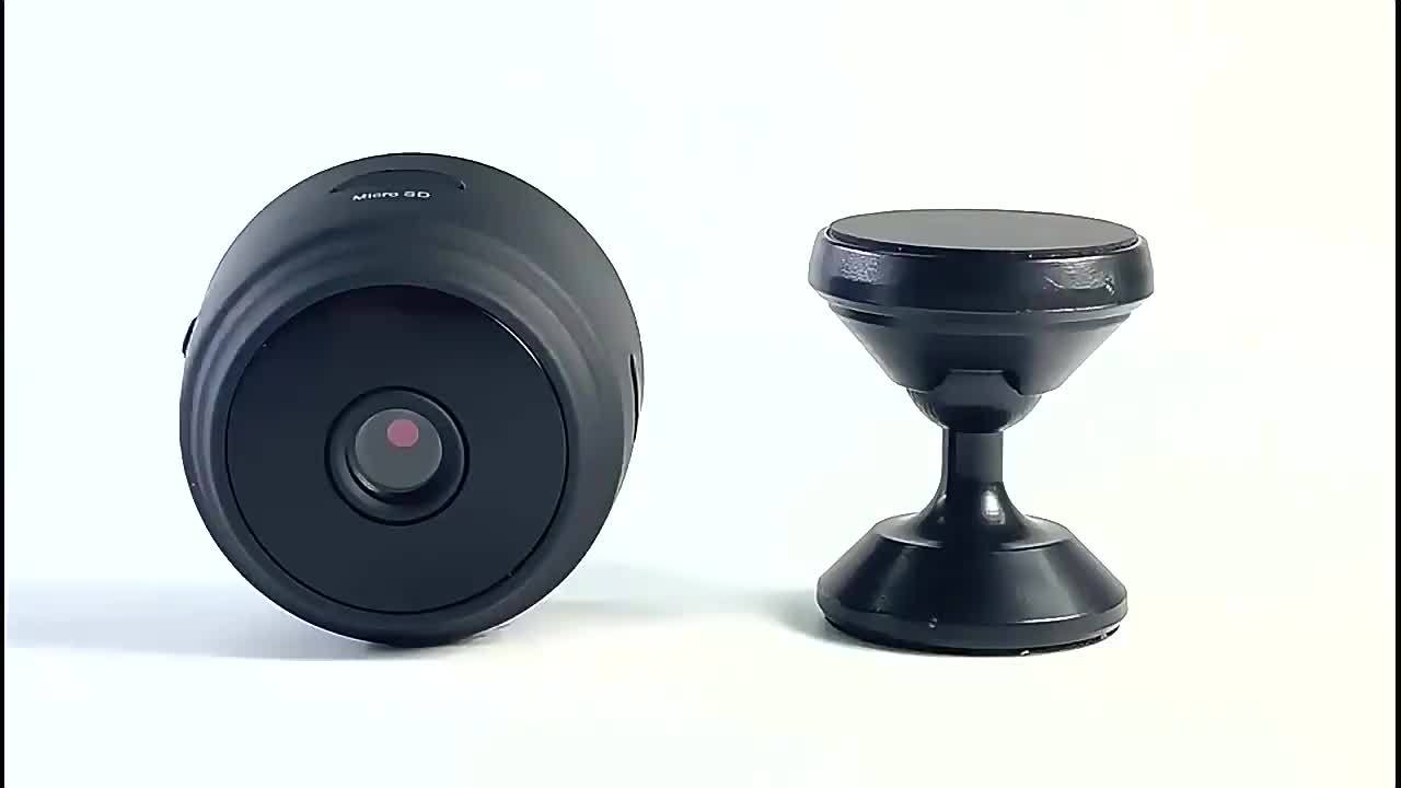Mini Wireless Camera, 480P HD, USB Rechargeable with Built-in Lithium Polymer Battery, Magnetic Back Cover, Non-Waterproof, for Home, Pet, Car Surveillance, Supports AP Mode & Remote Monitoring