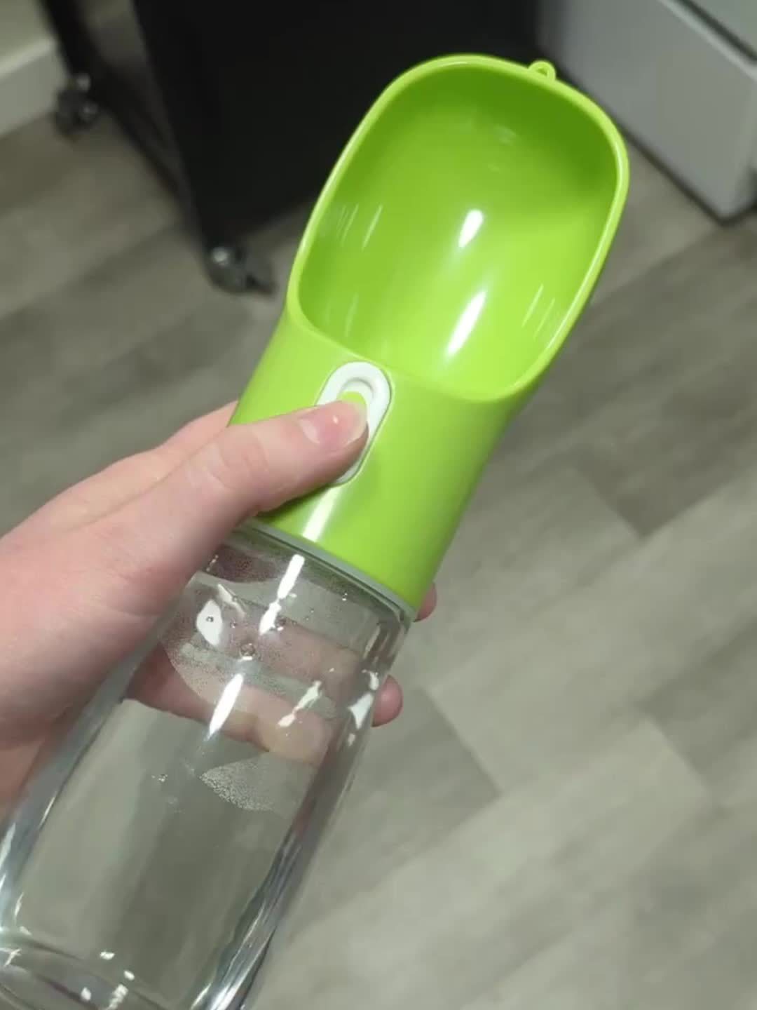 Portable Dog Water Bottle - Leakproof Pet Drinking Bottle with Bowl for Travel and Outdoor Activities
