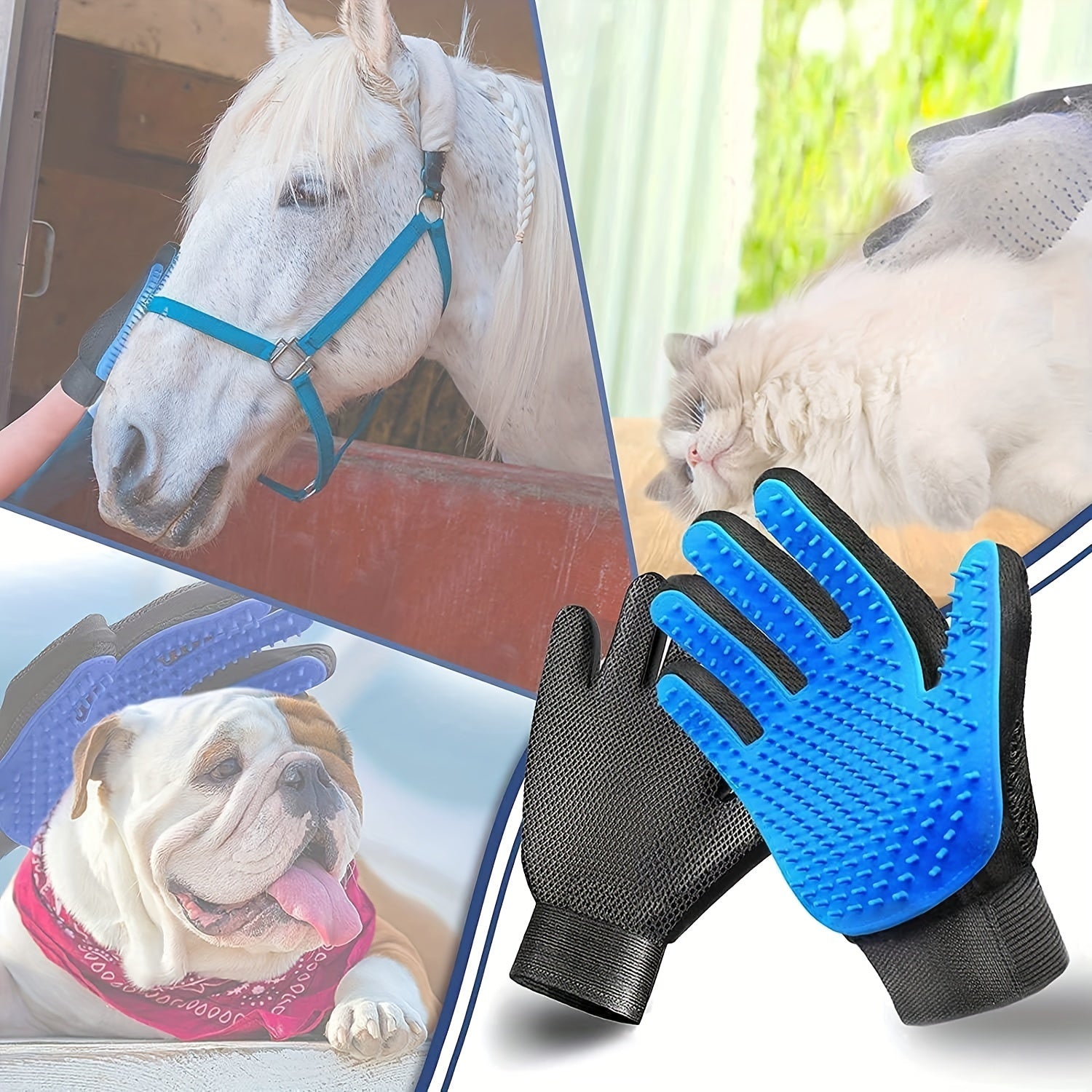 1pc Pet Grooming Supply, Hair Remover, De-shedding Brush, Dog Bathing, Massage Comb, Pet Glove