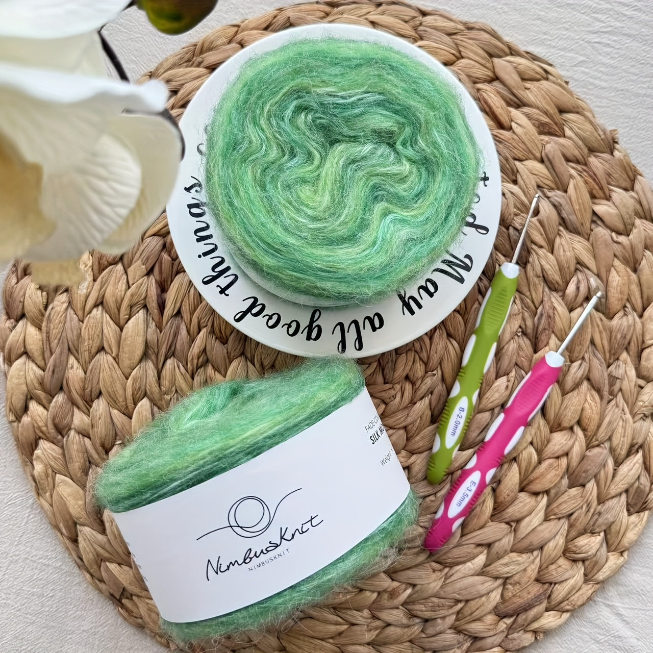 4 Pce/set, 400g Yarn, Hand-knitted Yarn, Spray Yarn, Cloud Yarn, Cake Yarn, And Rainbow Yarn, Soft And Comfortable, Suitable for Crochet, Scarves, Sweaters, Shawls, Blankets, Pet Toys, Handmade Gifts, Halloween, Christmas, An