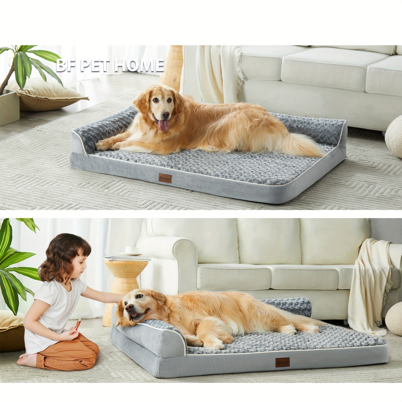 Orthopedic Dog Beds for Large Dogs, Extra Large Waterproof Dog Bed with Removable Washable Cover, Egg Crate Foam Pet Bed, XL Dog Crate Bed, dog beds large sized dog, large dog bed, large dog bed, dog beds for large dogs