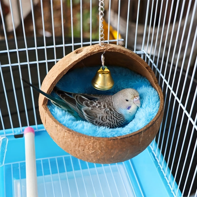 Natural Coconut Shell Bird Nest House