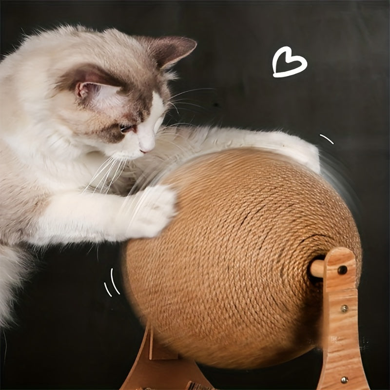 Sisal Cat Scratching Ball, Cat Scratcher Toy, Cat Scratch Board, Wear Resistant Indoor Cats Toy, Interactive Pet Toy-Valentines day