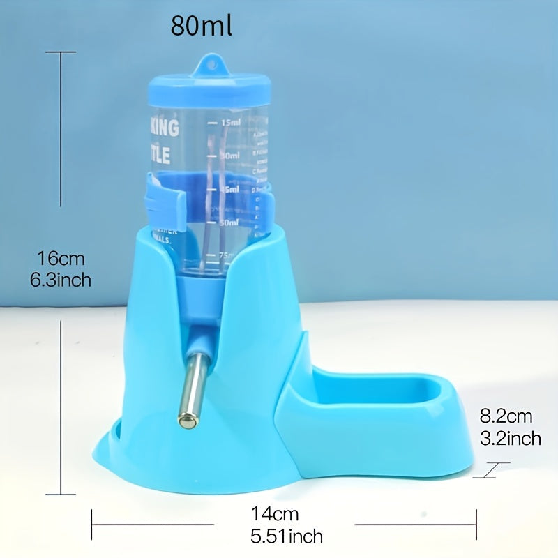 27.05oz Leak-Proof Automatic Hamster Feeder & Water Dispenser - Dual Function, Yellow PP Material, No Battery Required, Perfect for Small Pets Like Hamsters, Hamster Water Bottle