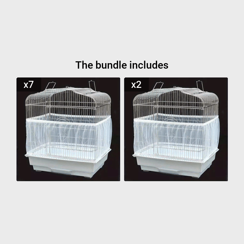 A Soft Mesh Bird Cage Cover - Easy Cleaning, Keeps Your Birdcage Clean and Fresh, Perfect for Small to Medium Birds, Birdcage Accessories