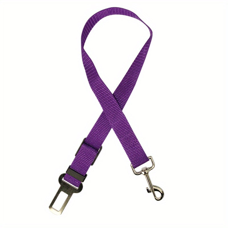 Retractable Dog Seat Belt for Safe Car Travel - Adjustable, Comfortable Harness and Leash - Ideal for Securing Pets on the Move