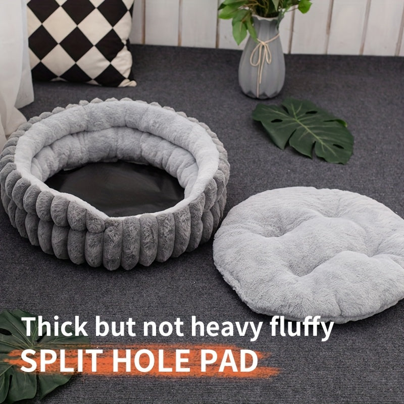 Ultra-Soft & Washable Four-Season Round Pet Bed