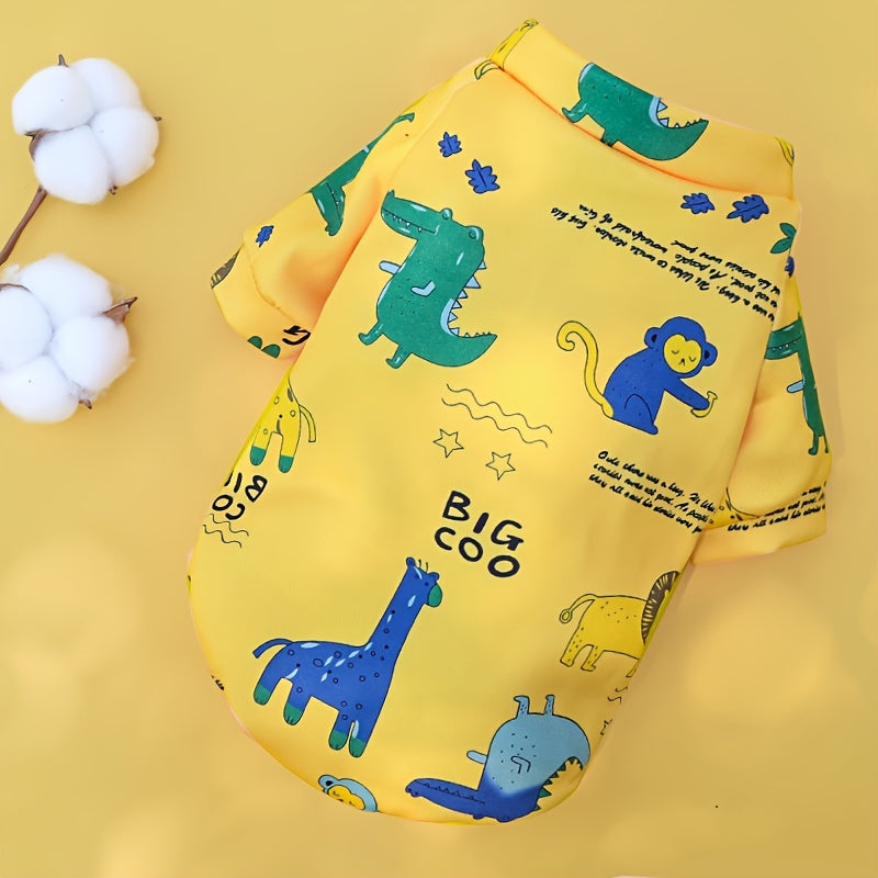 1pc Cozy Dog Sweatshirt - Winter And Spring Pet Apparel For Small & Medium Dogs - Keep Your Furry Friend Warm And Stylish
