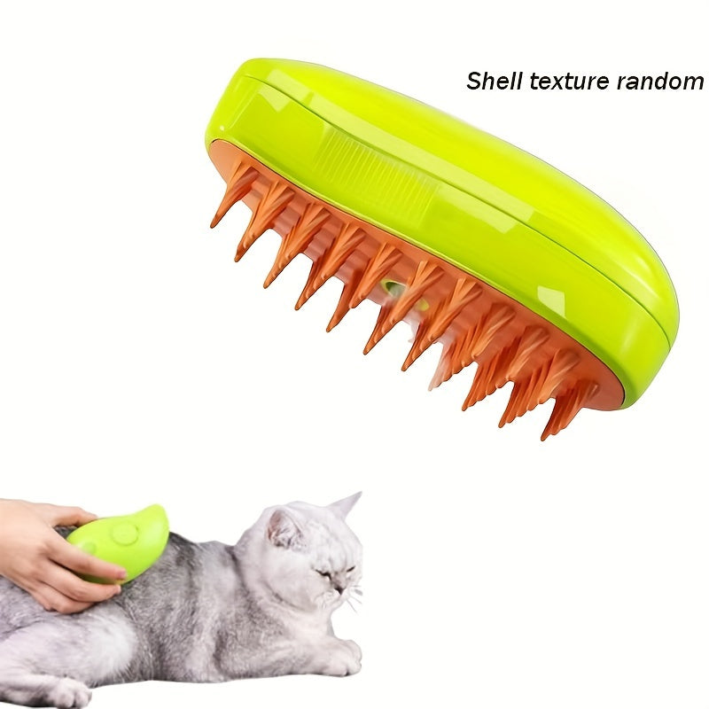 3-in-1 Steam Pet Grooming Brush for Cats & Dogs - USB Rechargeable, Water Spray Comb for Easy Hair Removal and Bathing