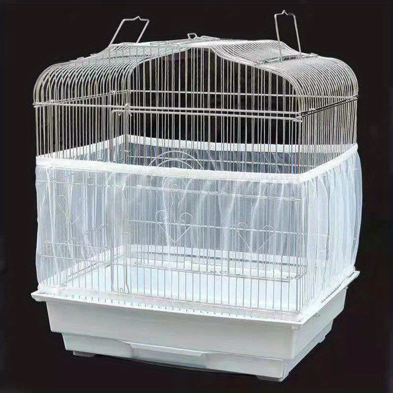 A Soft Mesh Bird Cage Cover - Easy Cleaning, Keeps Your Birdcage Clean and Fresh, Perfect for Small to Medium Birds, Birdcage Accessories