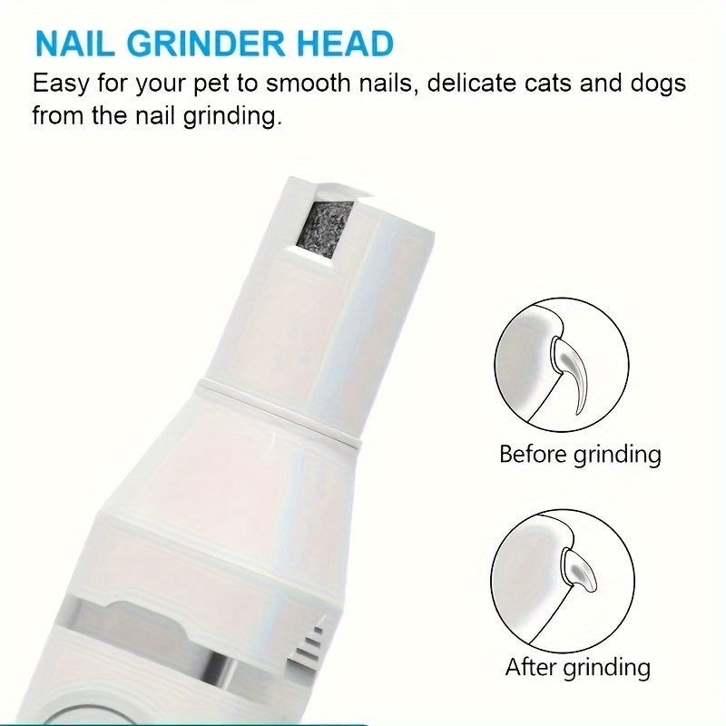 Rechargeable Pet Grooming Clipper Kit, Electric Dog Hair Trimmer with Multiple Attachments and Cleaning Brush