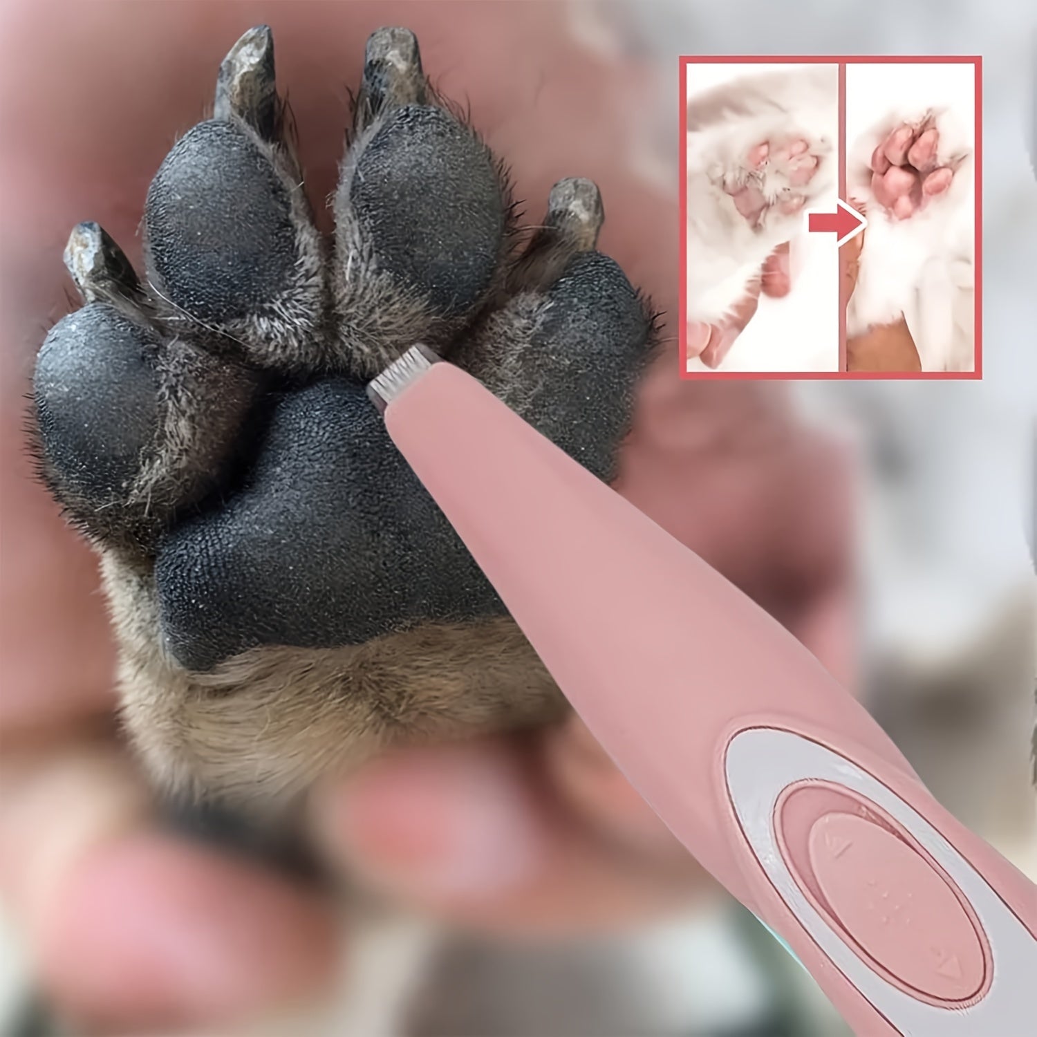 Pet Hair Clipper Dog Grooming Clipper Kit USB Rechargeable Dog Cat Shaver Clipper Cordless Electric Quiet Pet Grooming Tool