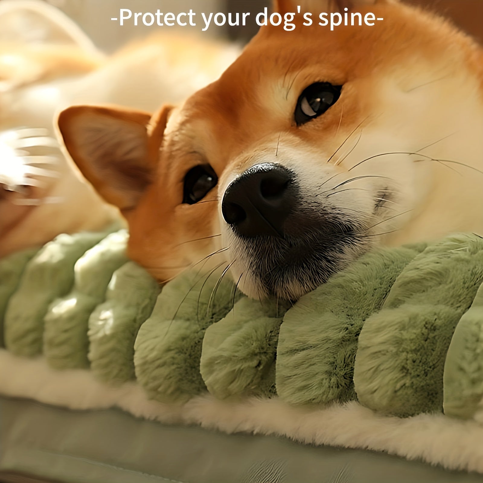 Orthopedic Foam Dog Bed for Medium and Large Cats and Dogs to Keep Warm in Winter, XL Striped Plaid L Dog Bed with Cushion, Washable Dog Bed Sofa Pet Bed with Non-Slip Bottom Dog Cushion Comfortable Dog Bed Soft Plush with Ne