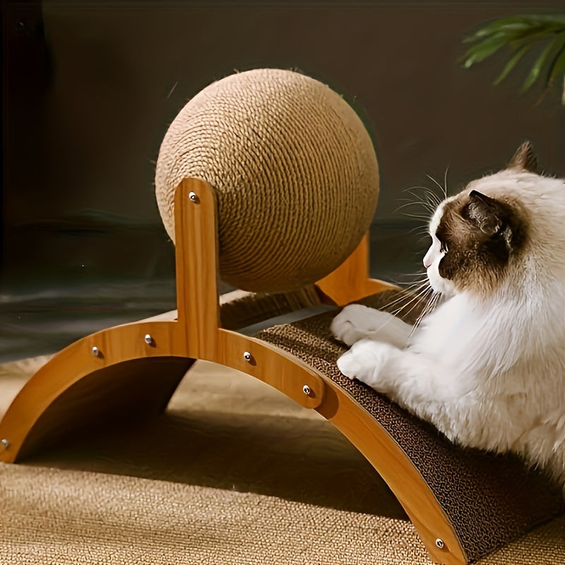 Sisal Cat Scratching Ball, Cat Scratcher Toy, Cat Scratch Board, Wear Resistant Indoor Cats Toy, Interactive Pet Toy-Valentines day