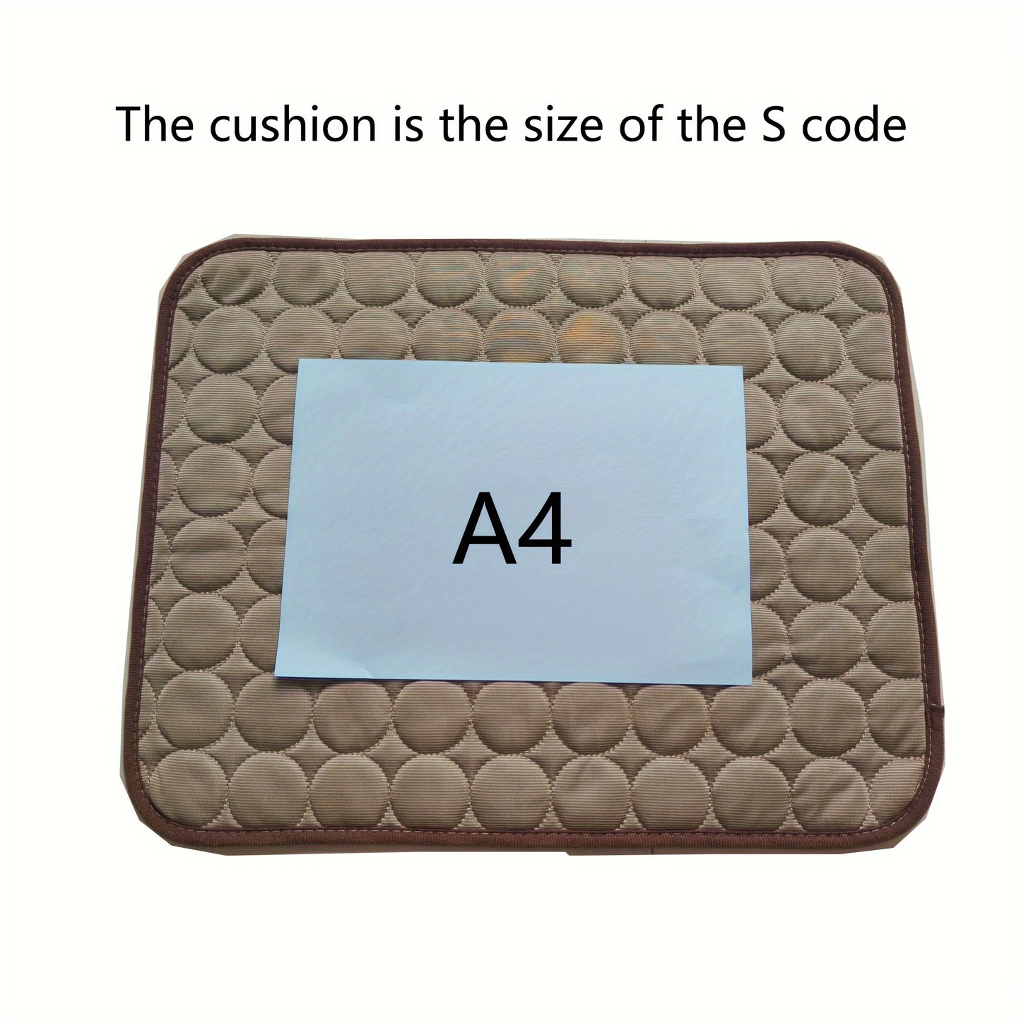 Cooling Dog Bed, Bite-Resistant Pet Mat, Breathable Ice Silk Cushion for Summer Comfort
