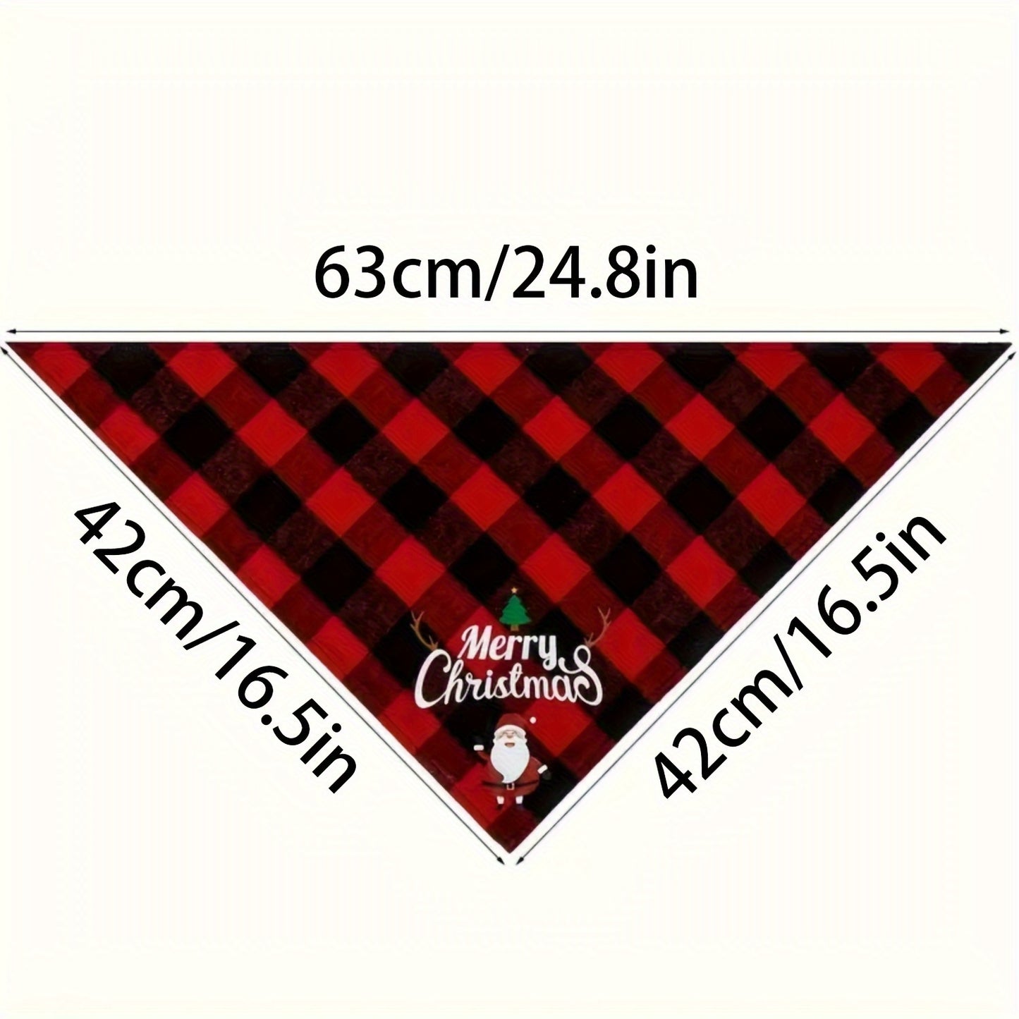 Christmas Pet Triangle Scarf Dog Bandanas Saliva Towel Santa Claus And Letter Graphic Scarf For Holiday Party Decoration Bib For Small, Medium & Large Sized Dogs