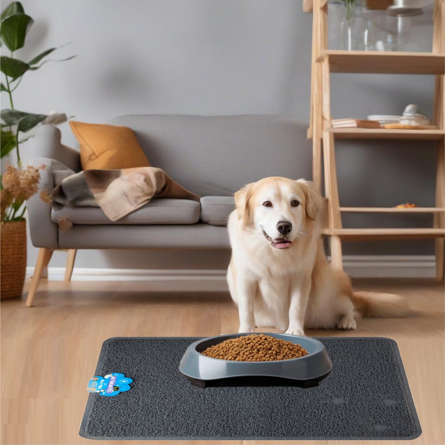 24"X"16" PVC Pet Feeding Mat Large for Dogs and Cats, Flexible and Easy To Clean Feeding Mat, Best for Non Slip Waterproof Feeding Mat.