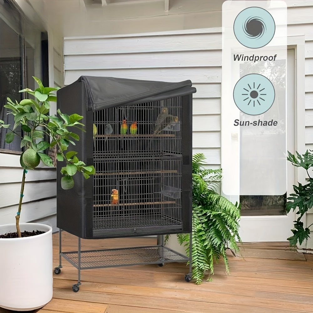 Birdcage Cover for Blocking Light and Ventilation, Nighttime Bird Pet Cage Cover, Suitable for Pets Cats, Ferrets, Totoro, Parrots and Other Small Animals