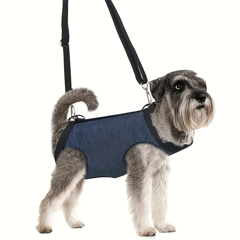 Pet Lifting Vest, Portable Harness For Small Dogs, Pet Harness With Hind Leg Support, Adjustable Breathable Harness For Walking