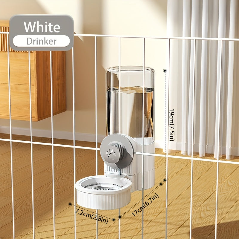 40.58oz Large Capacity Hanging Pet Feeder and Water Dispenser, Suitable for Rabbits, Cats, Dogs, and Other Pets