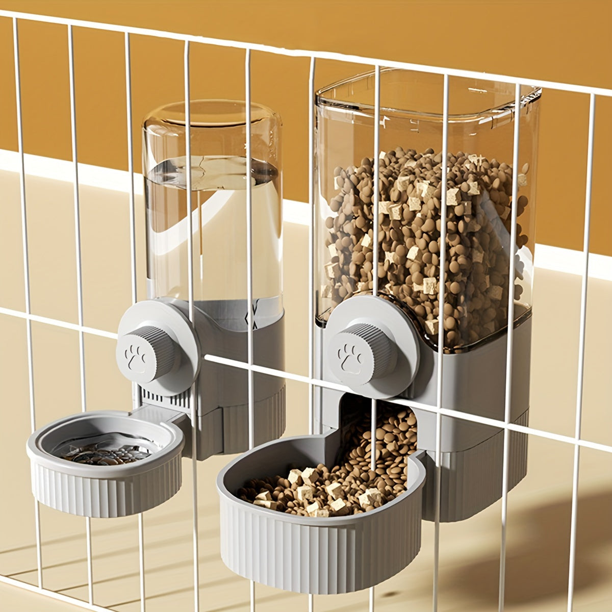 40.58oz Large Capacity Hanging Pet Feeder and Water Dispenser, Suitable for Rabbits, Cats, Dogs, and Other Pets