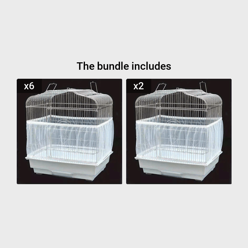 A Soft Mesh Bird Cage Cover - Easy Cleaning, Keeps Your Birdcage Clean and Fresh, Perfect for Small to Medium Birds, Birdcage Accessories