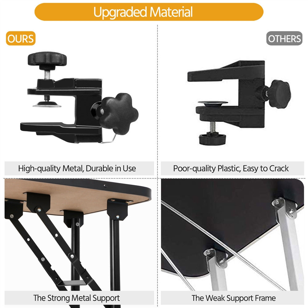 Costoffs Pet Foldable Grooming Table Dog Cat Beauty Trimming with Height Adjustable Arm Folding Legs Halloween Pet Grooming Table for Home or Professional Pet Store Uses