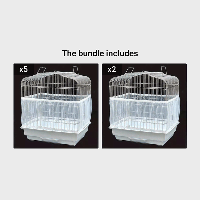 A Soft Mesh Bird Cage Cover - Easy Cleaning, Keeps Your Birdcage Clean and Fresh, Perfect for Small to Medium Birds, Birdcage Accessories