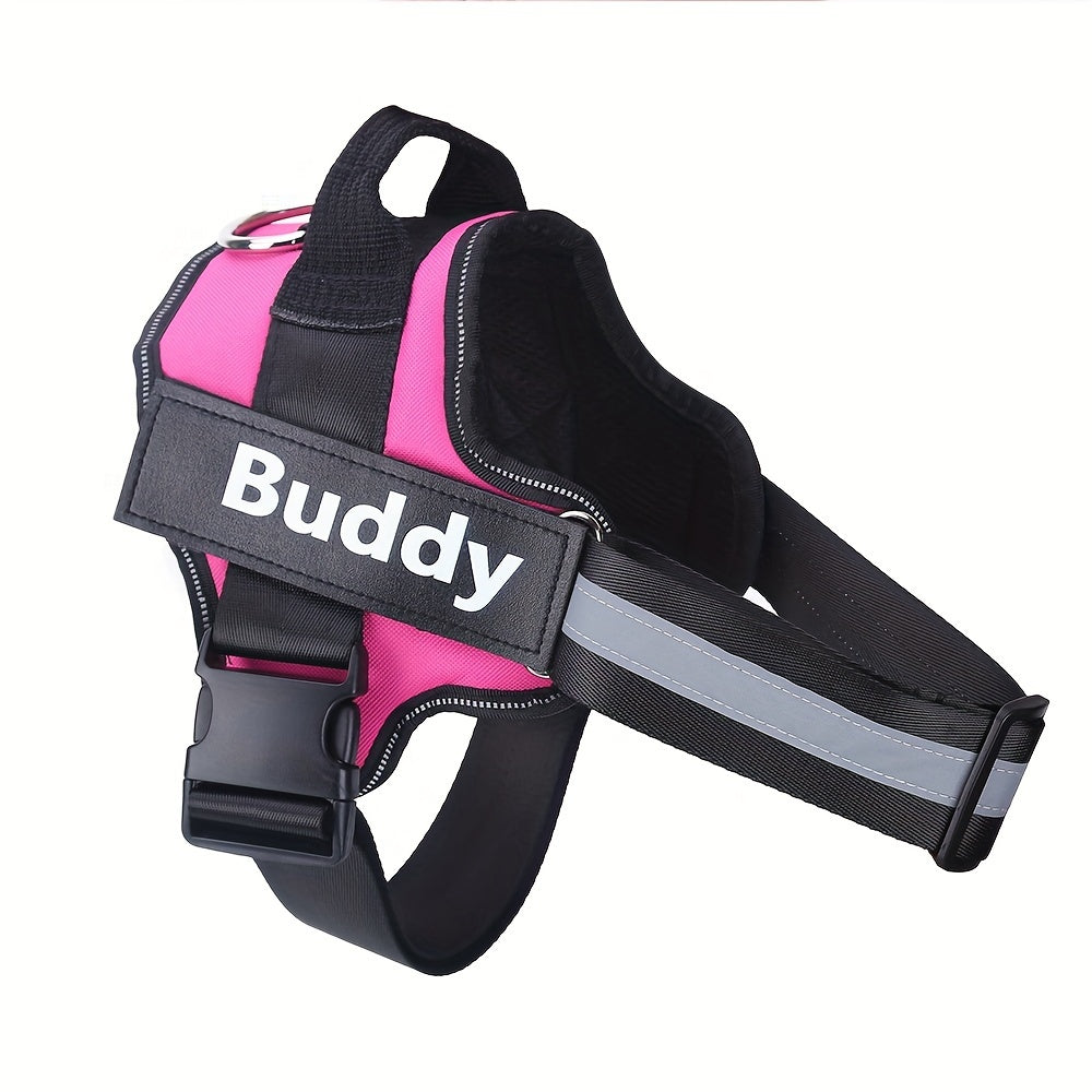Personalized Dog Harness NO PULL Reflective Breathable Pet Harness Vest For Small Large Dog Outdoor Walk Training Accessories
