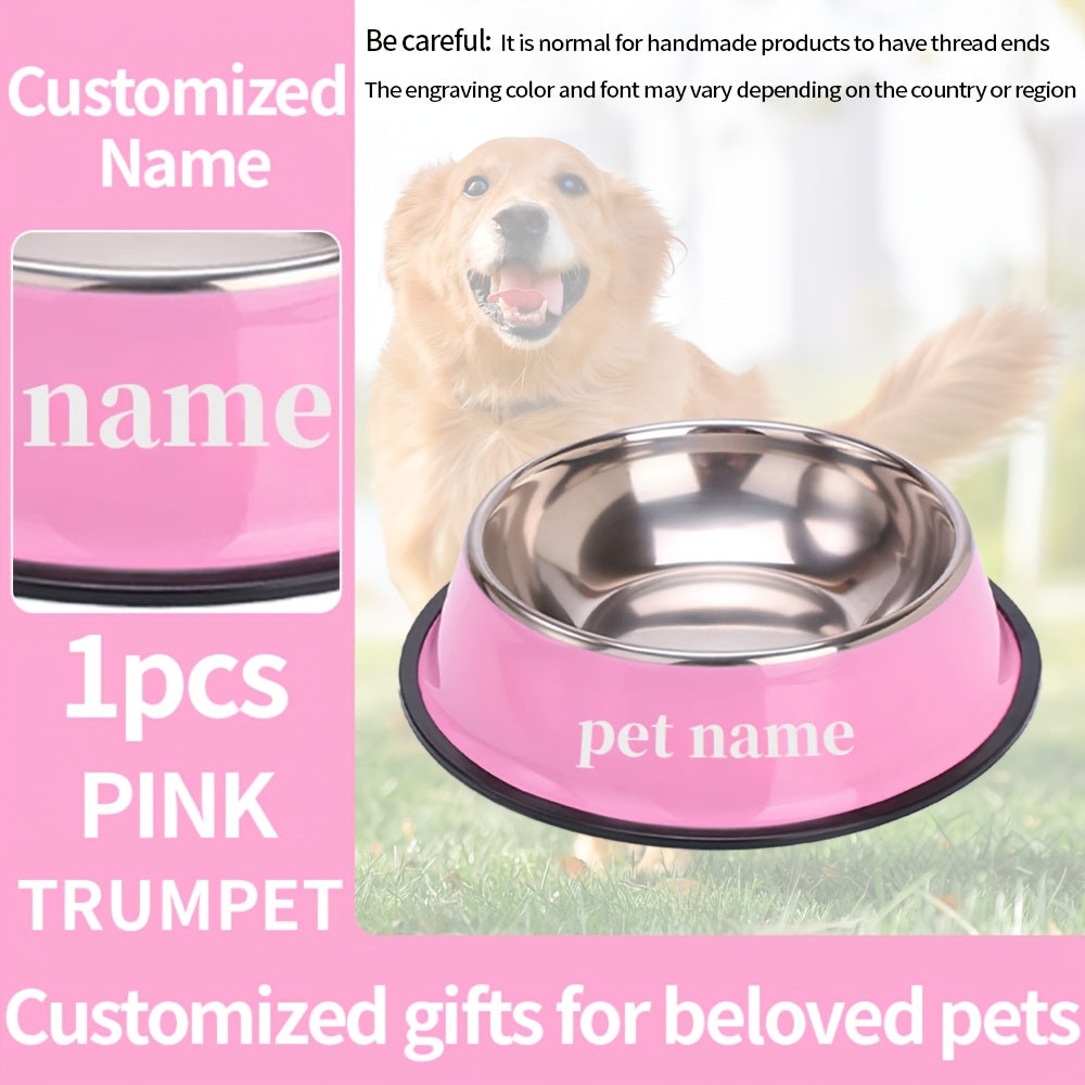 Pawfect Pets Stainless Steel Pet Bowl - Durable, Non-Slip, Spill-Proof, and Easy-to-Clean Dog & Cat Feeder for Food and Water - Personalized Memorial Gift with Custom Engraving for Pet Lovers