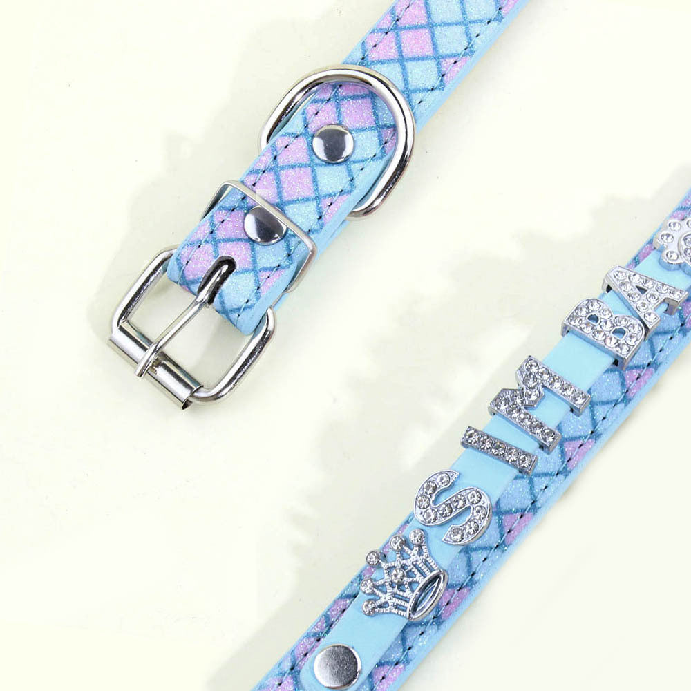 Personalized Small Dogs Chihuahua Collar with Bling Rhinestone Puppy Dog Collars Custom Cat Necklace Free Name Charms Pet Accessories