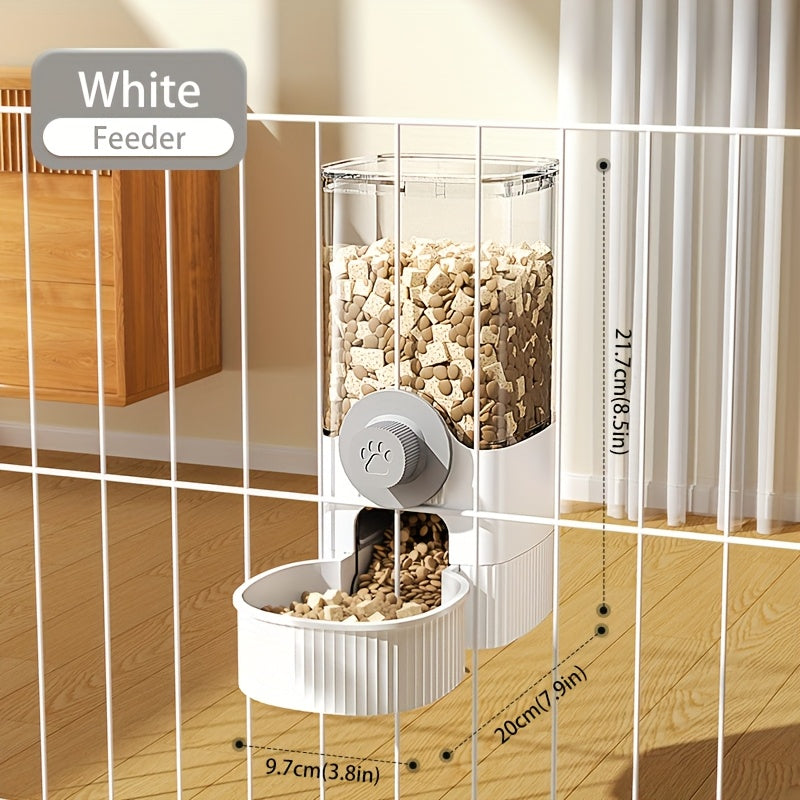 40.58oz Large Capacity Hanging Pet Feeder and Water Dispenser, Suitable for Rabbits, Cats, Dogs, and Other Pets