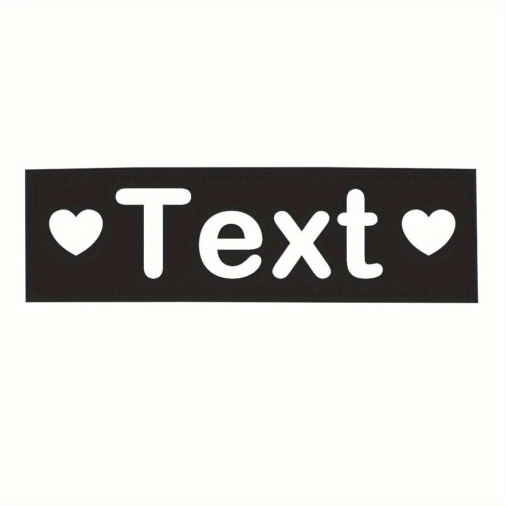 2 PCS/lot Personalized Dog Name ID Tag Pet Harness Custom Labels Removed Stickers ID Dog Chest Strap Vest Collar Patches