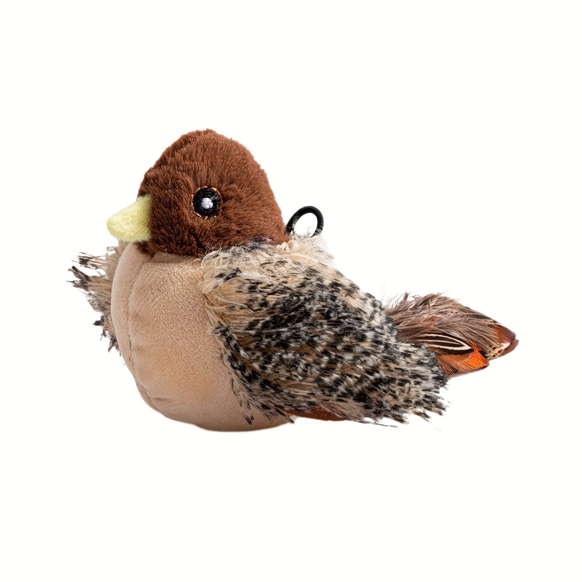 Interactive Plush Bird Cat Toy with Self-Raising Sound, Includes Pet Herb - Non-Electric Fabric Pet Toy, Simulated, TikTok