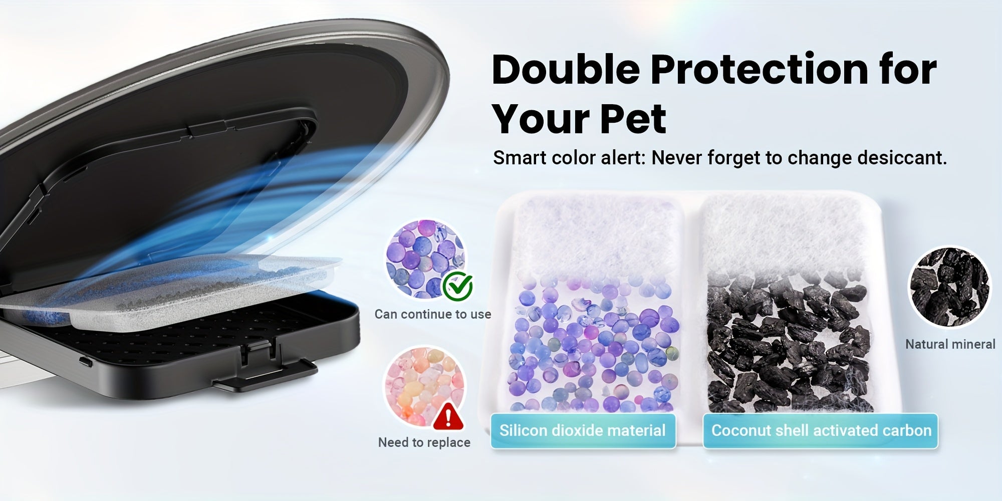 Smart WiFi Feeder with App Control & 1.59gal Large Capacity - 3- Dispenser with 3-Bowls System, Real-Time Monitoring, Auto Feeding Schedule, Plug (110-130V) for Multi- Households, Pet Waster Prevention, Dog Feeder Automatical