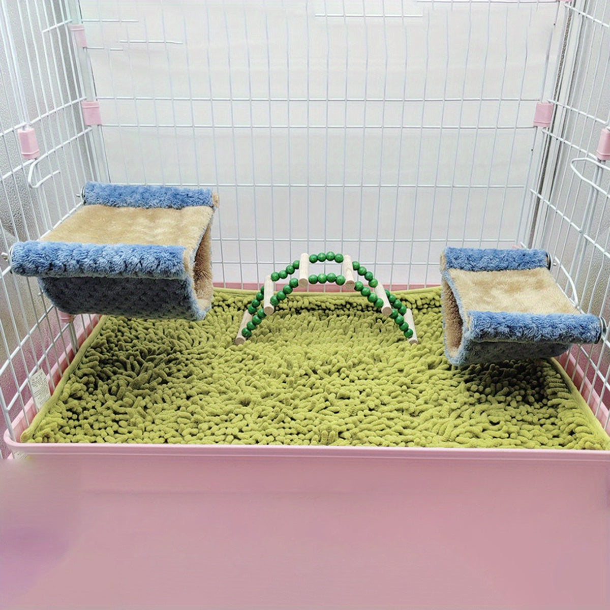 Double Layer Winter Warm Rat Hammock - Cozy Hanging Nest Bed for Guinea, Rats, And Chinchillas - Cage Accessories for Small Pets