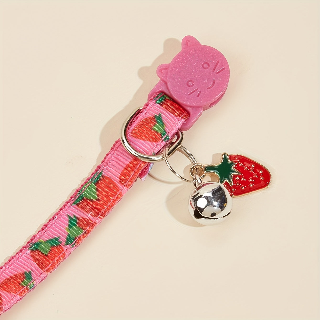 Breakaway Cat Collar With Bell, Colorful Fruit Pattern Adjustable Length Pet Collar For Cat Kitten Dog Puppy