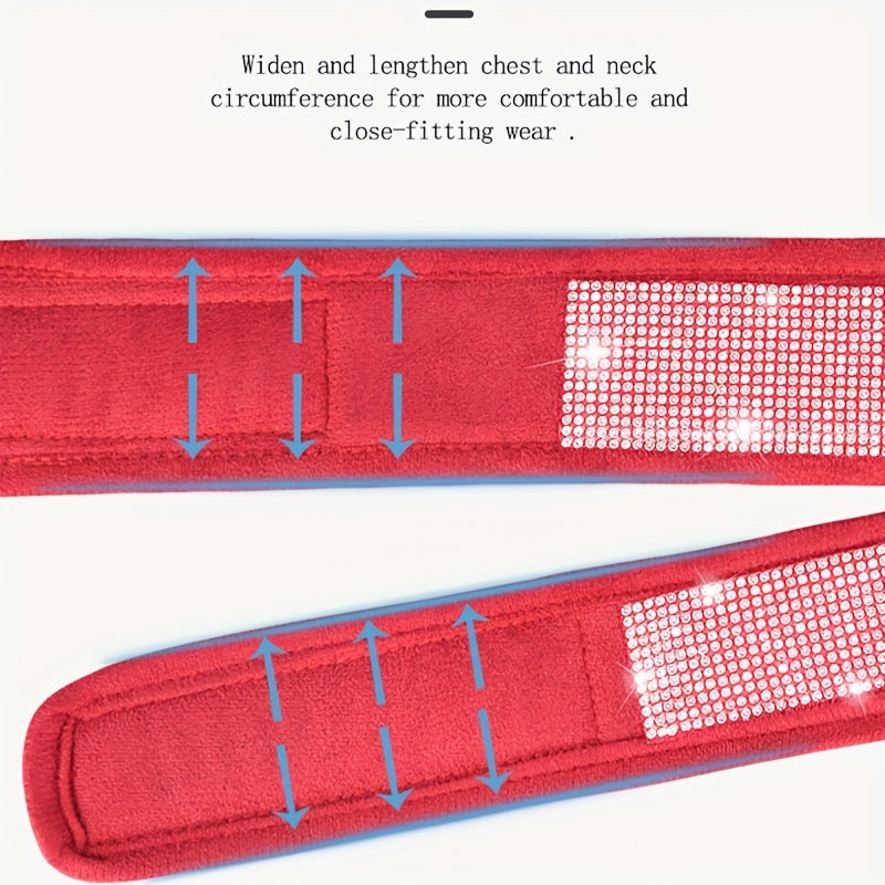 No Pull Pet Harness For Dogs, Bling Rhinestone Soft Dog Harness, Escape Proof Dog Vest Harness For Outdoor Walking Jogging