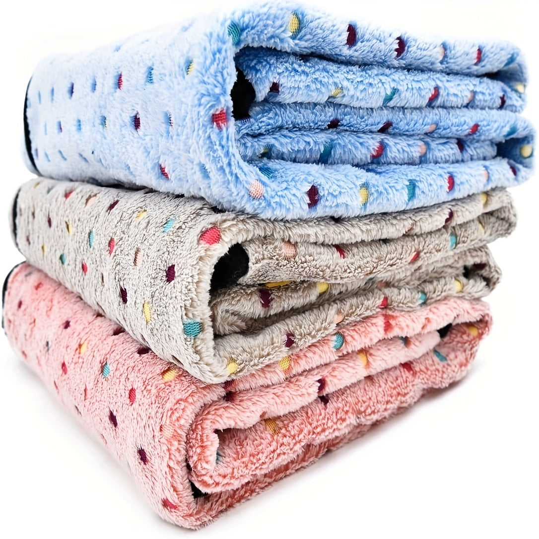 Pet Blanket Coral Velvet Flannel Dog Cat Quilt Dog Bed Mat Dog Blanket
