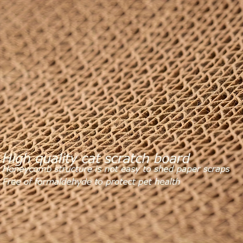 Large Elevated Recycled Wood Cat Hammock with Durable Sisal Scratching Board