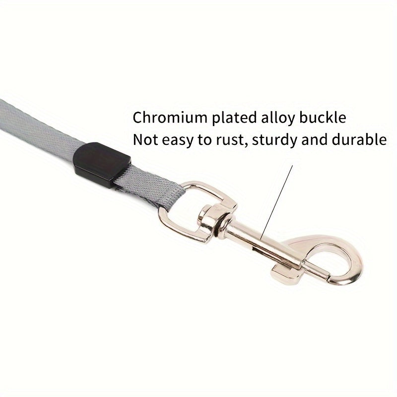 Durable Nylon Retractable Dog Leash With One-Button Control, Great For Outdoor Walks & Travel With Small And Medium Pets