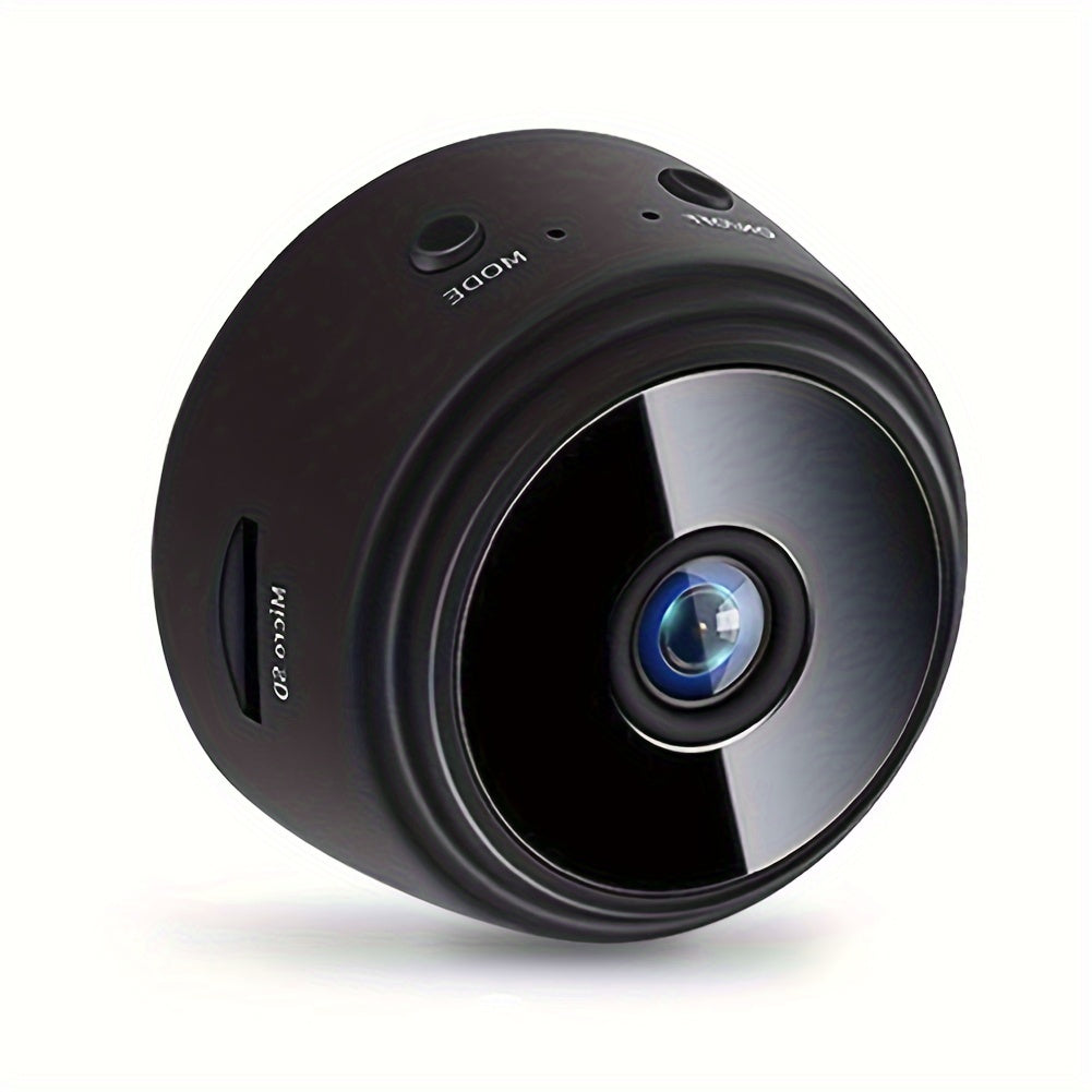 Mini Wireless Camera, 480P HD, USB Rechargeable with Built-in Lithium Polymer Battery, Magnetic Back Cover, Non-Waterproof, for Home, Pet, Car Surveillance, Supports AP Mode & Remote Monitoring