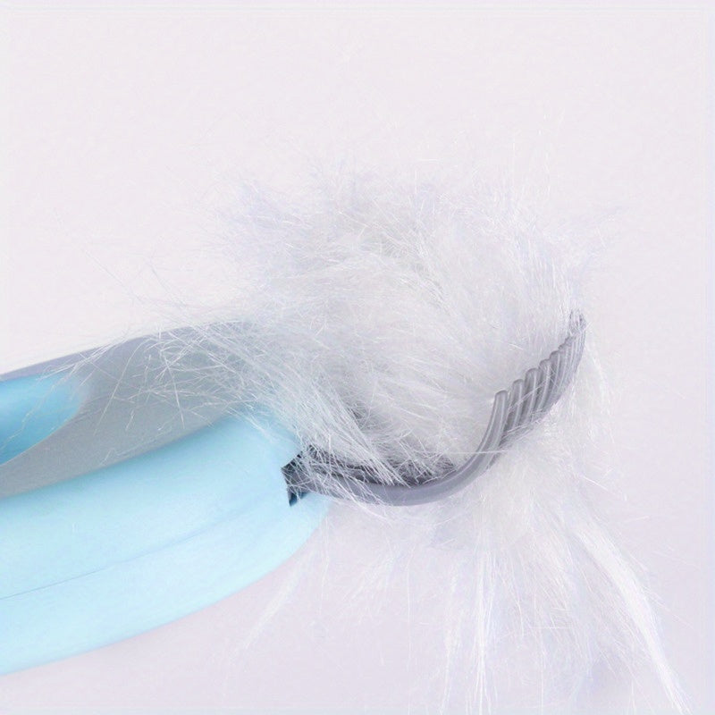 2-in-1 Gentle Pet Grooming Kit - Dual-Sided Cat Ear Comb & Deshedding Brush for Effective Hair Removal, Shedding Relief & Soothing Skin Irritation - Easy Clean & Gentle on Pets