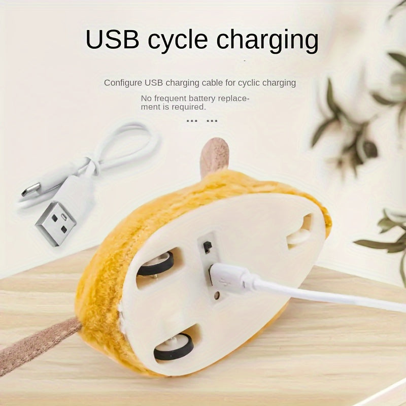 Interactive Cat Toys, Indoor Cat And Mouse Rechargeable Remote Control Cat And Mouse Toys, Feather Tail Electric Automatic Movement Remote Control Mouse And Cat Toys, All Varieties Of Cats Bored And Fun Cat Toys Wireless Chas