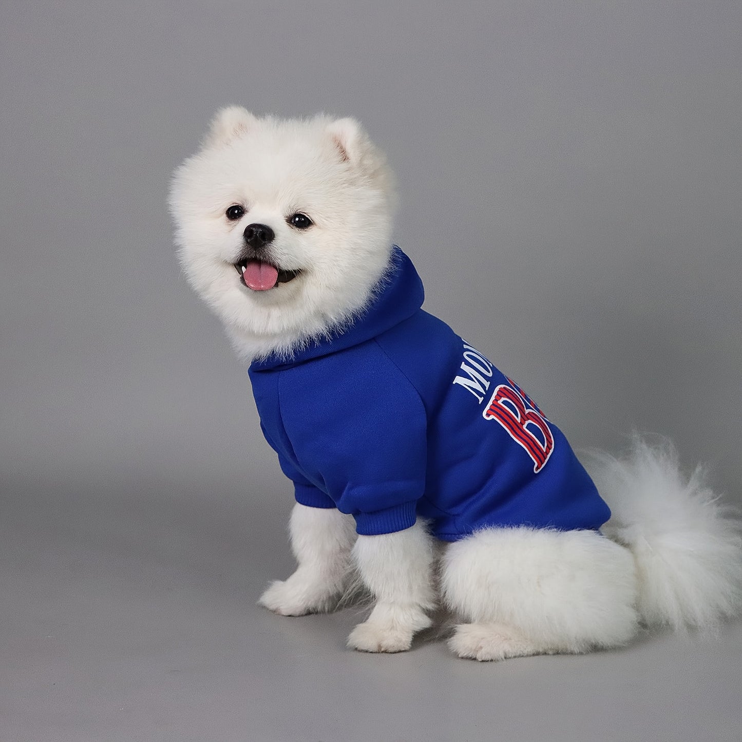 Pet Hoodie For Small & Medium Dogs, "Mommy's Boy" Pattern Dog Hoodie, Winter Pet Apparel