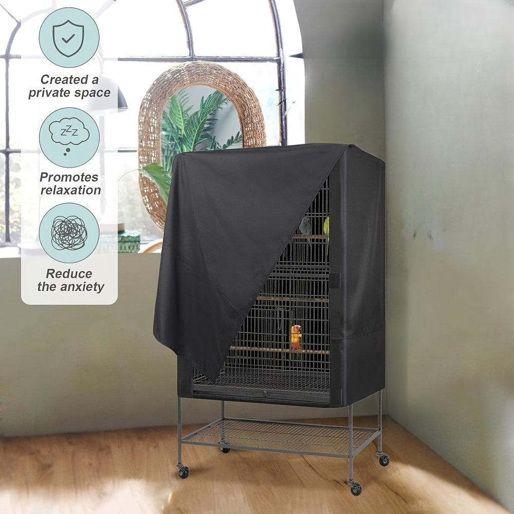 Birdcage Cover for Blocking Light and Ventilation, Nighttime Bird Pet Cage Cover, Suitable for Pets Cats, Ferrets, Totoro, Parrots and Other Small Animals