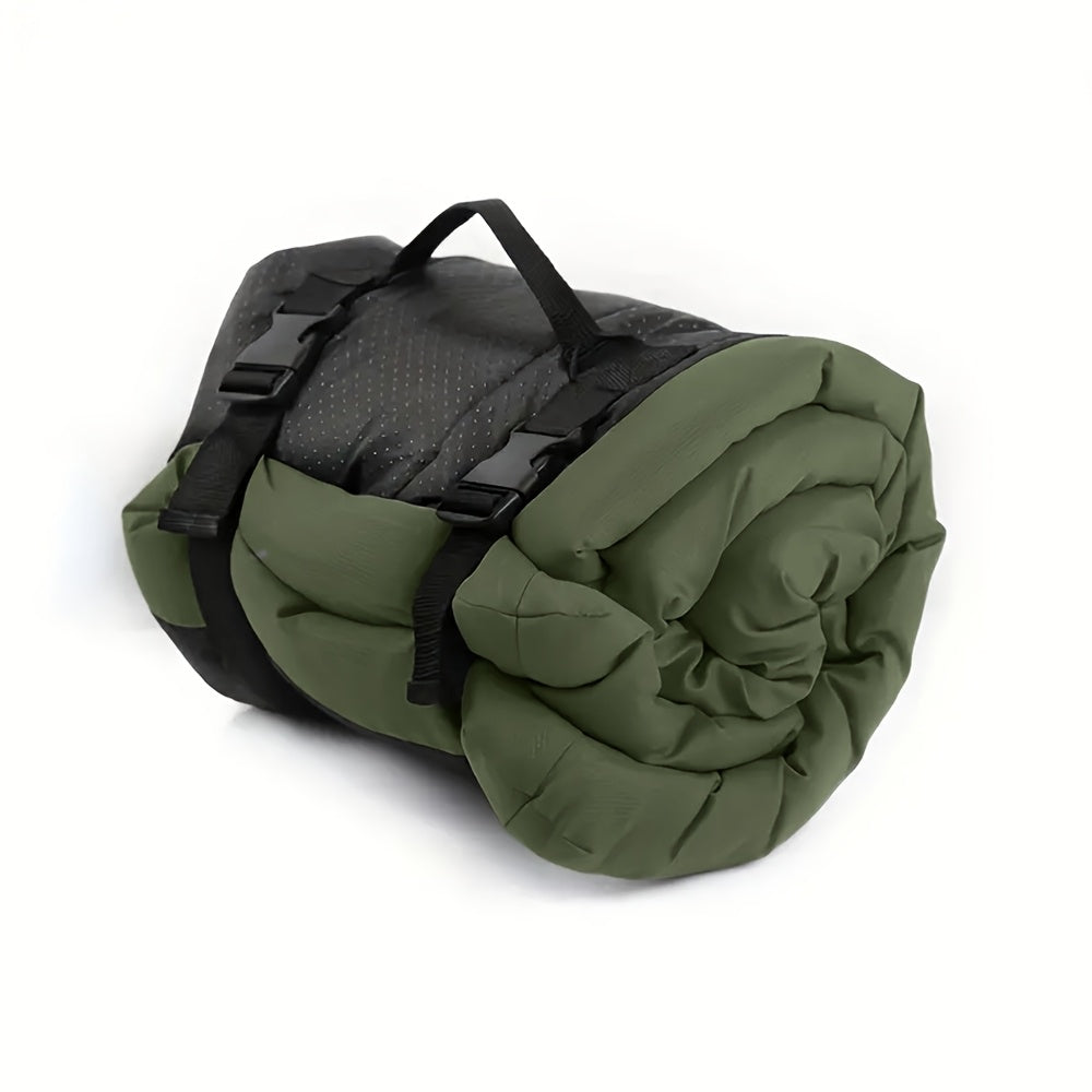 1pc Waterproof Polyester Dog Mat for Large Breeds - Portable Pet Bed with Carry Straps for Travel and Outdoor Use, Ideal for Small, Medium, and Large Dogs